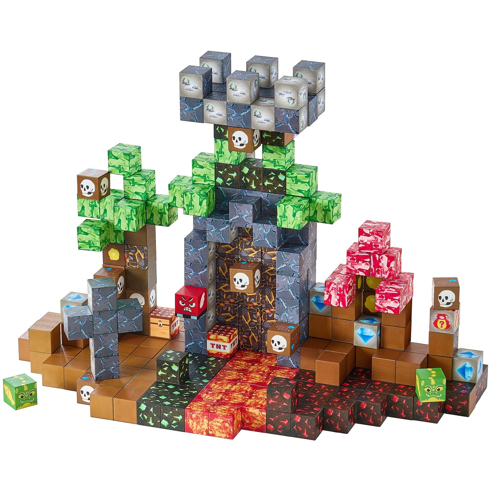 Magnetinės kaladėlės VEVOR XL20-002, 100 vnt. rinkinys „Dark Castle“