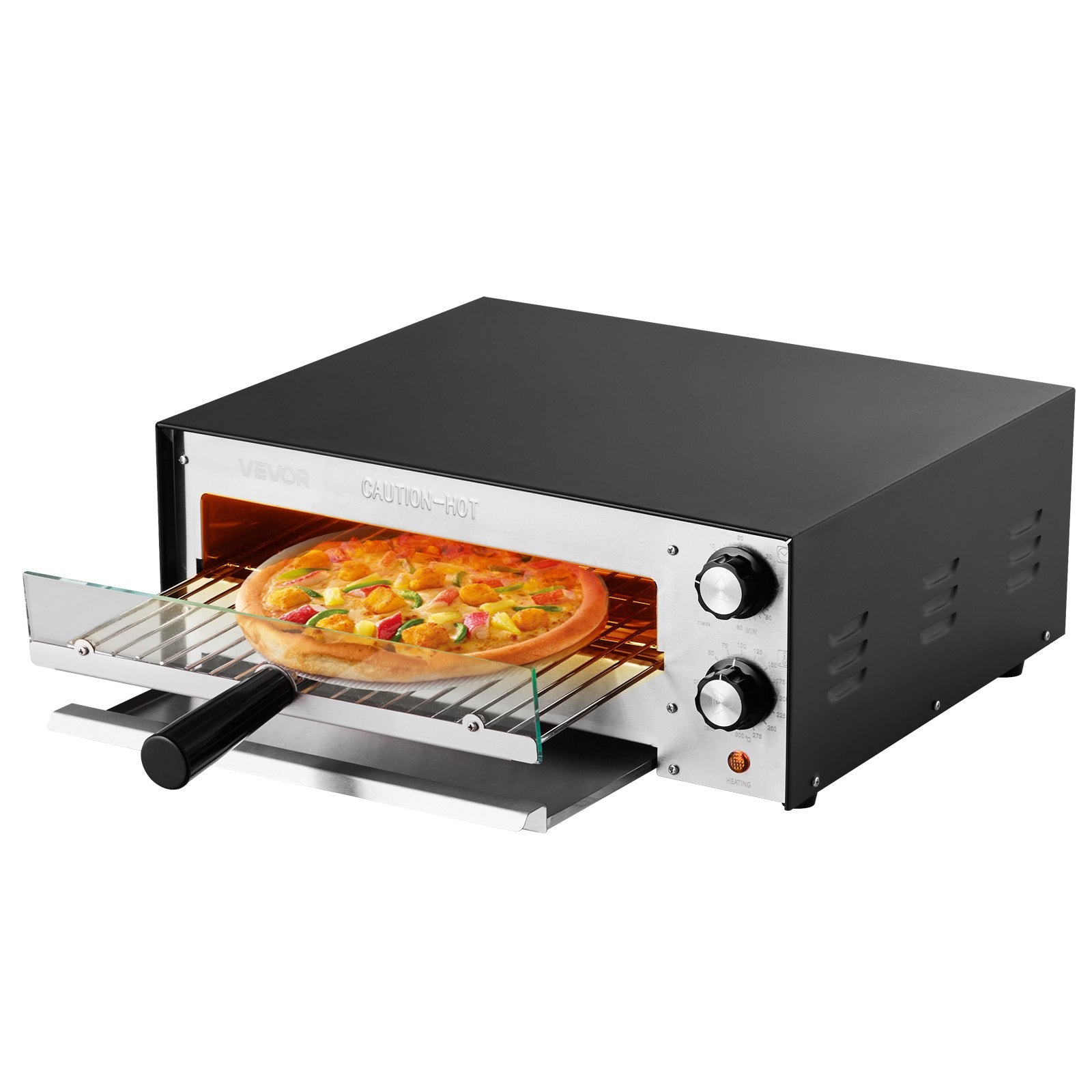 Elektrinė picų krosnelė VEVOR DBS-1-EU, 1450 W
