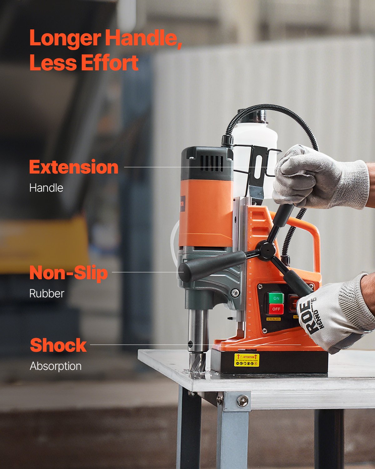 Magnetinės gręžimo staklės VEVOR 1300W, 40 mm