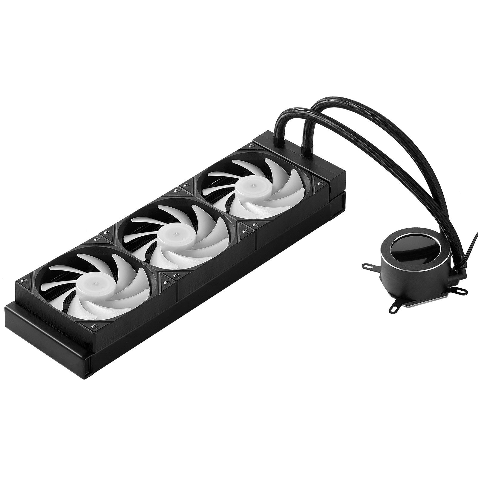 Procesoriaus aušintuvas skysčiu VEVOR YC-01-SS-003, 360 mm su LCD ekranu