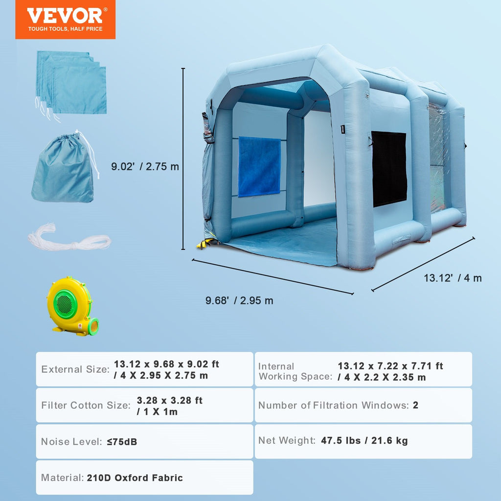 Pripučiama dažymo kamera VEVOR YJSSX04, 950W