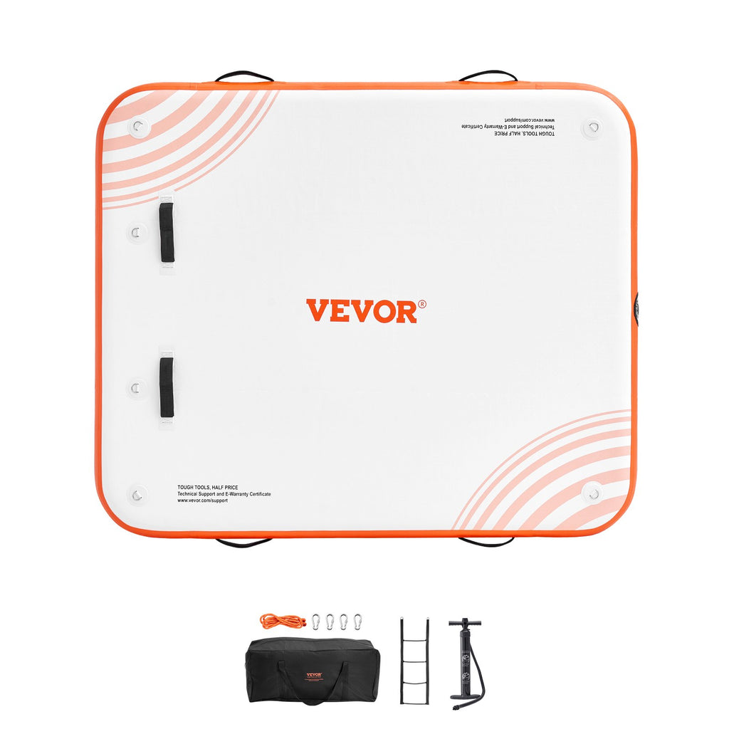 Pripučiama plaukiojanti platforma VEVOR RD183-152, 1,82 x 1,52 m