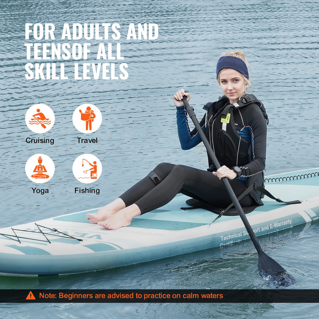 Pripučiama irklentė VEVOR SUP-320S, su kėdute ir priedais