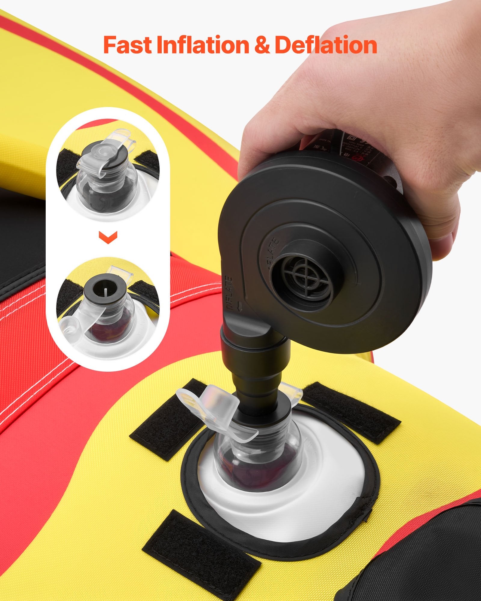 Pripučiamas vilkimo ratas VEVOR SS-1017, 5 vietų