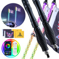 LED antenos-žibintai VEVOR WM-3190RGB-XC-CR-TH-2, 2 vnt., 90 cm