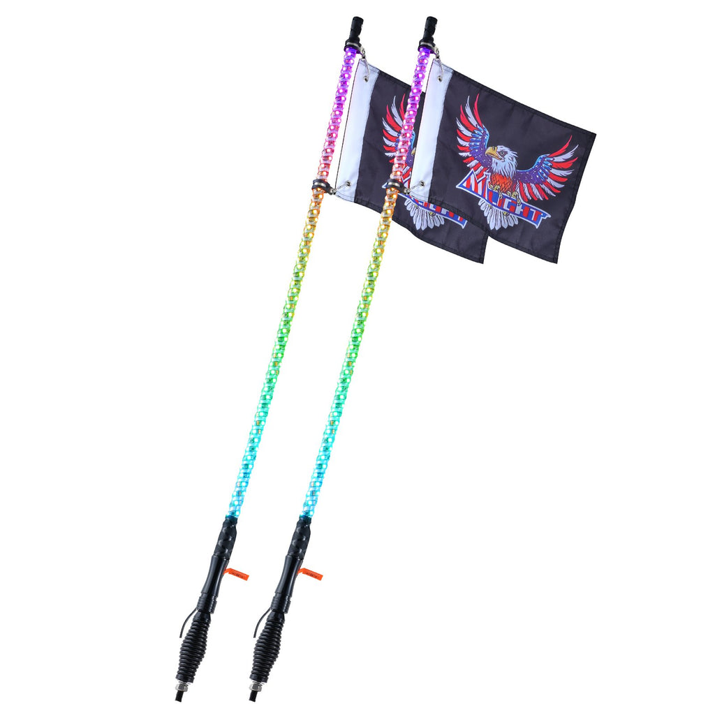 LED antenos-šviesos VEVOR WM-31120RGB-XC-CR-TH-2, 1,2 m