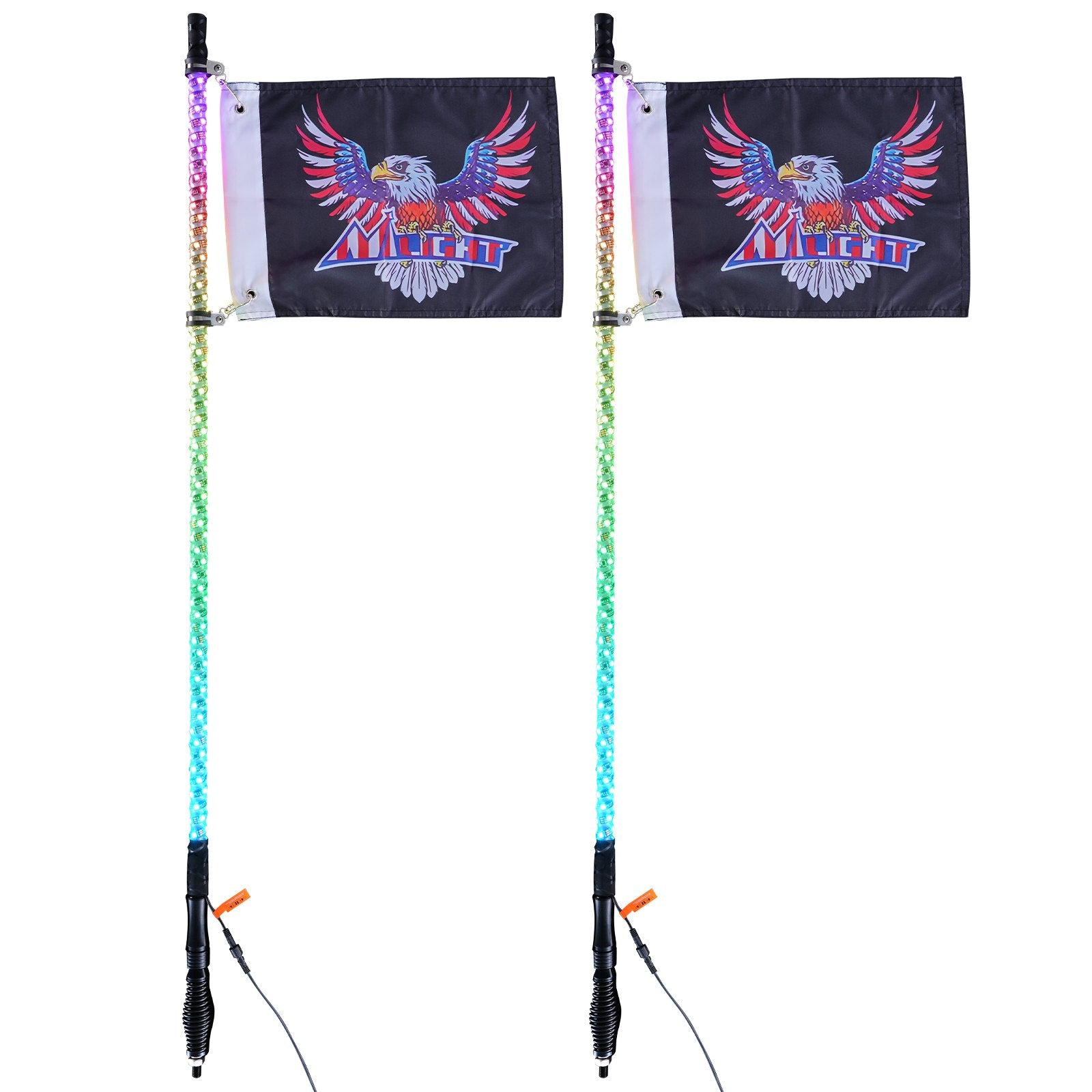 LED antenos-šviesos VEVOR WM-31120RGB-XC-CR-TH-2, 1,2 m