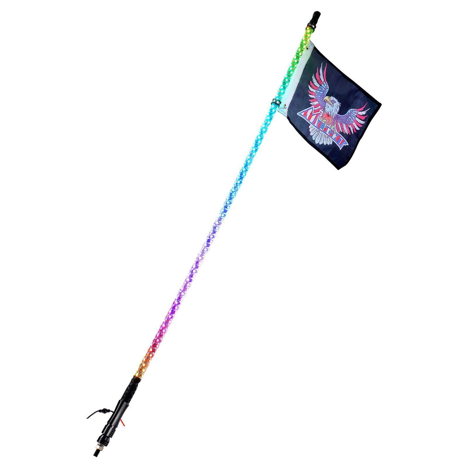LED antenos žibintas VEVOR WM-31150RGB-XC-CR-1, 152 cm