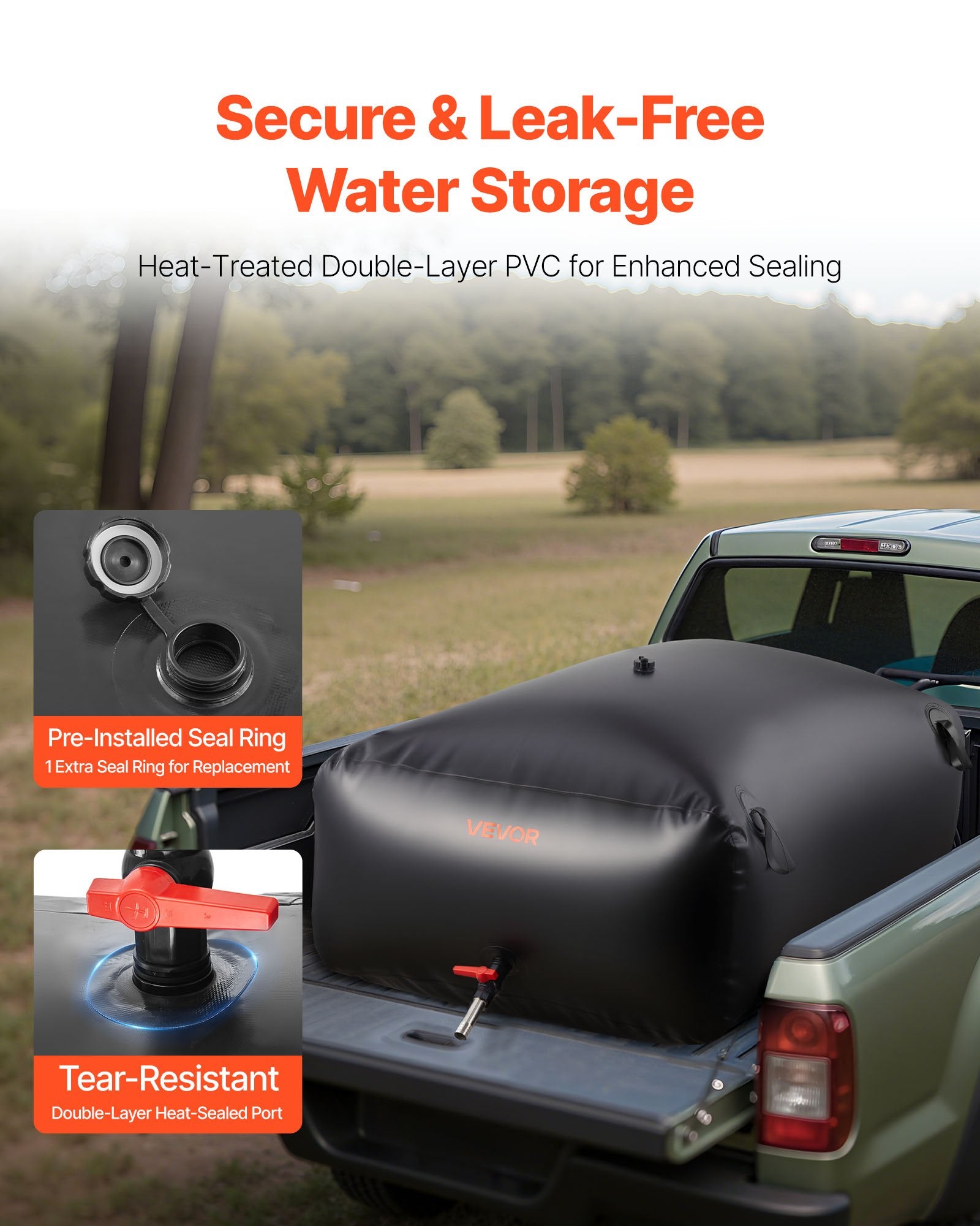Vandens talpa VEVOR WSB-1000L-Black, 1000 l