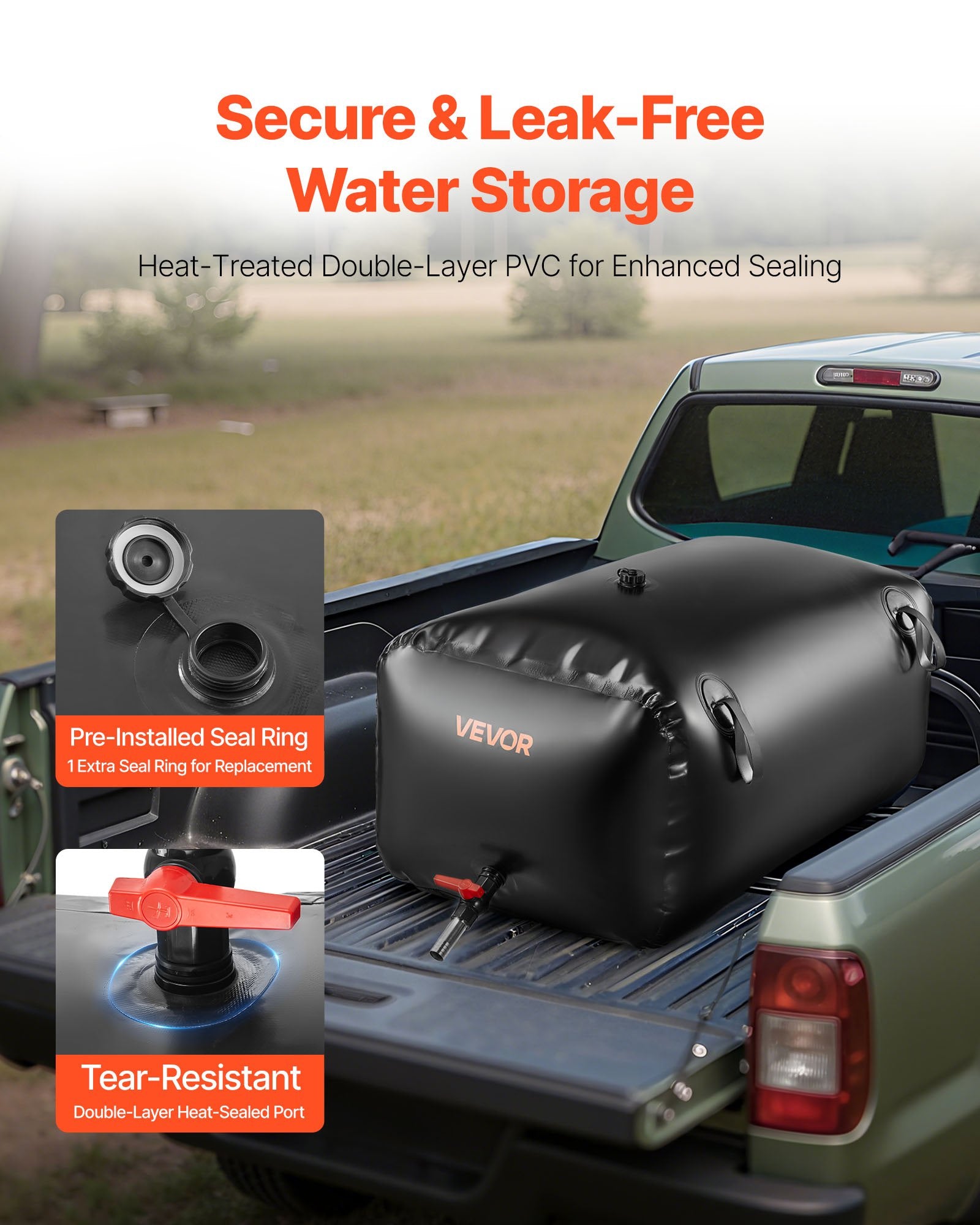 Vandens talpa VEVOR WSB-240L-Black, 240 l