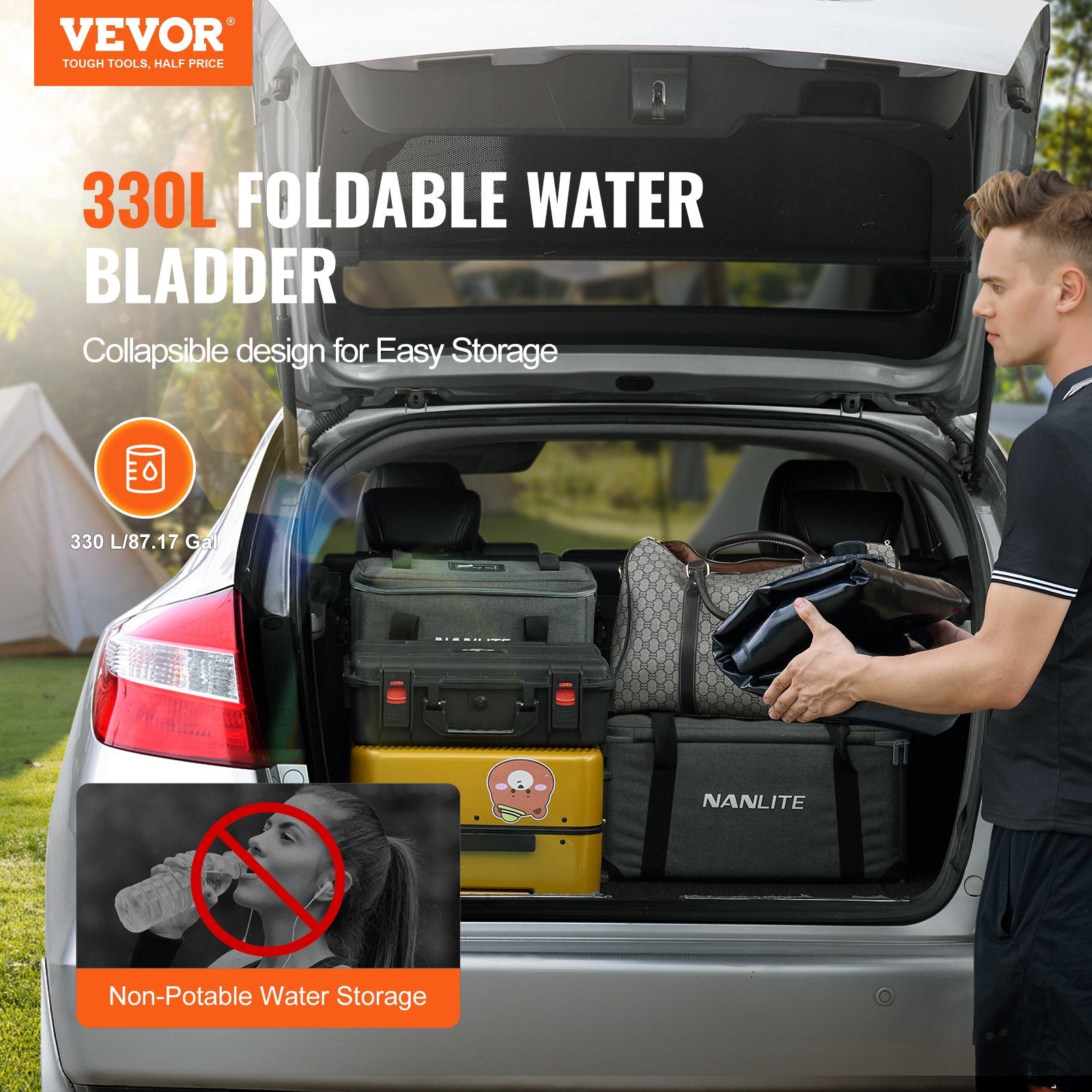 Vandens talpa VEVOR BY-H330L, 330 l