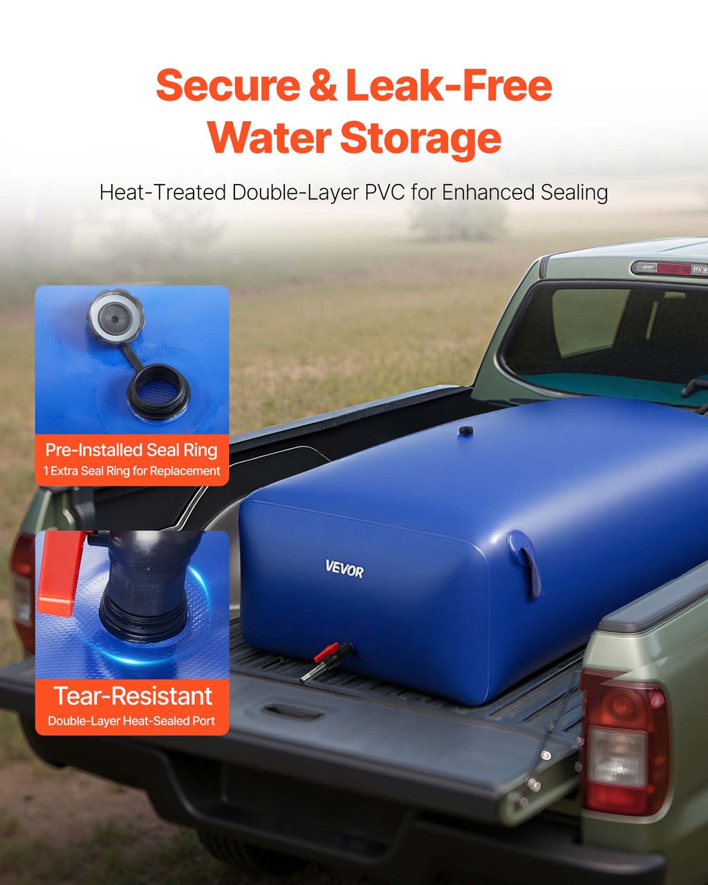 Vandens talpa VEVOR WSB-1000L-Blue, 1000 l