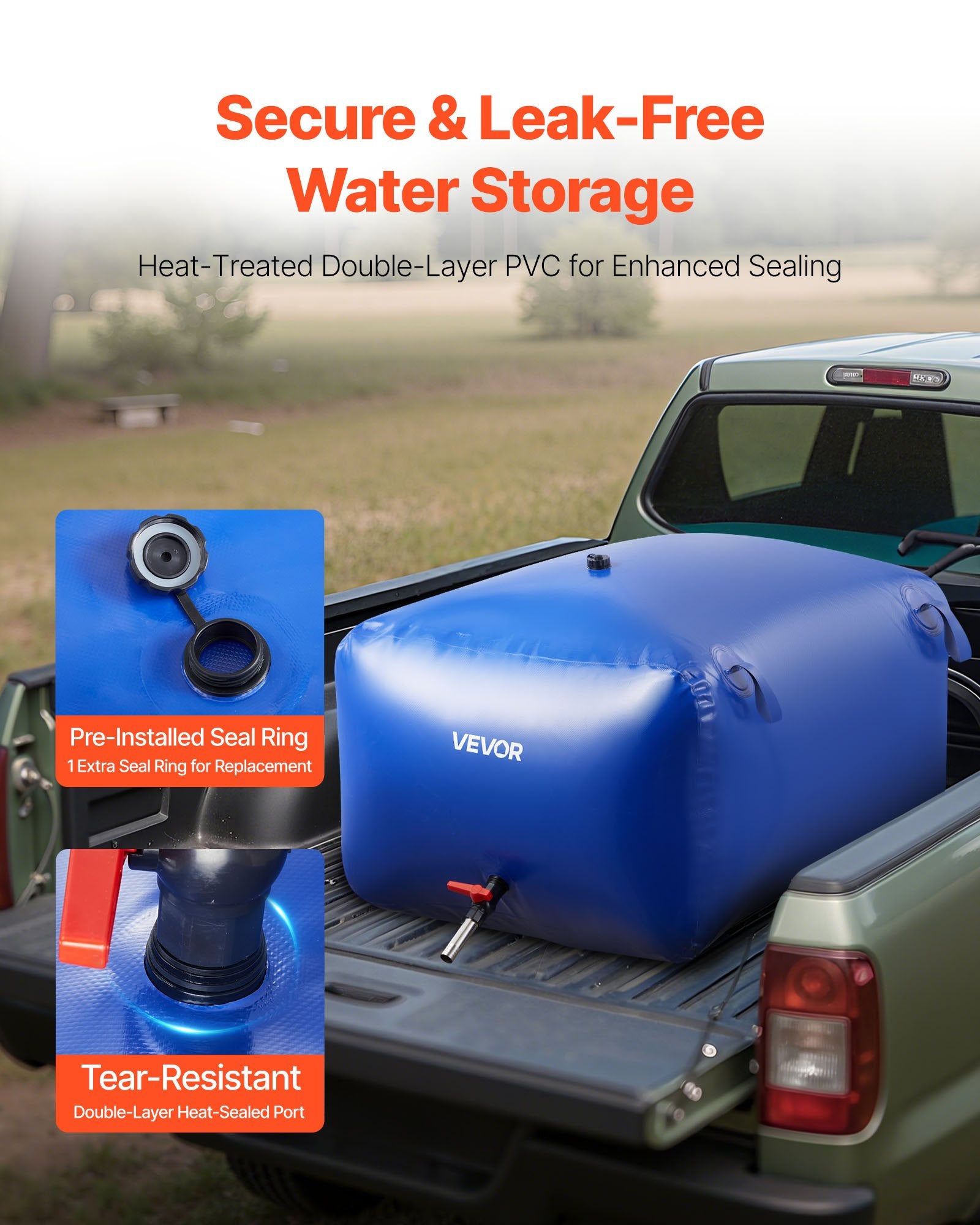 Vandens talpa VEVOR WSB-400L-Blue, 400 l