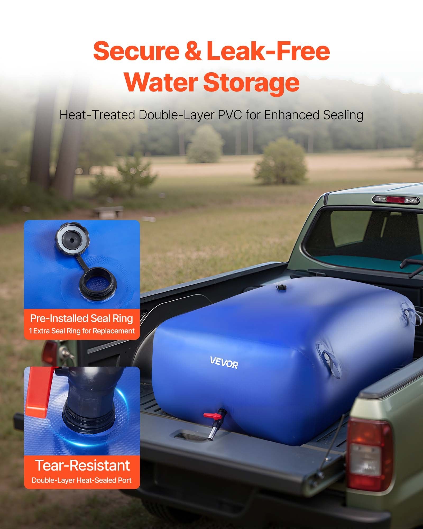 Vandens talpa VEVOR WSB-540L-Blue, 540 l