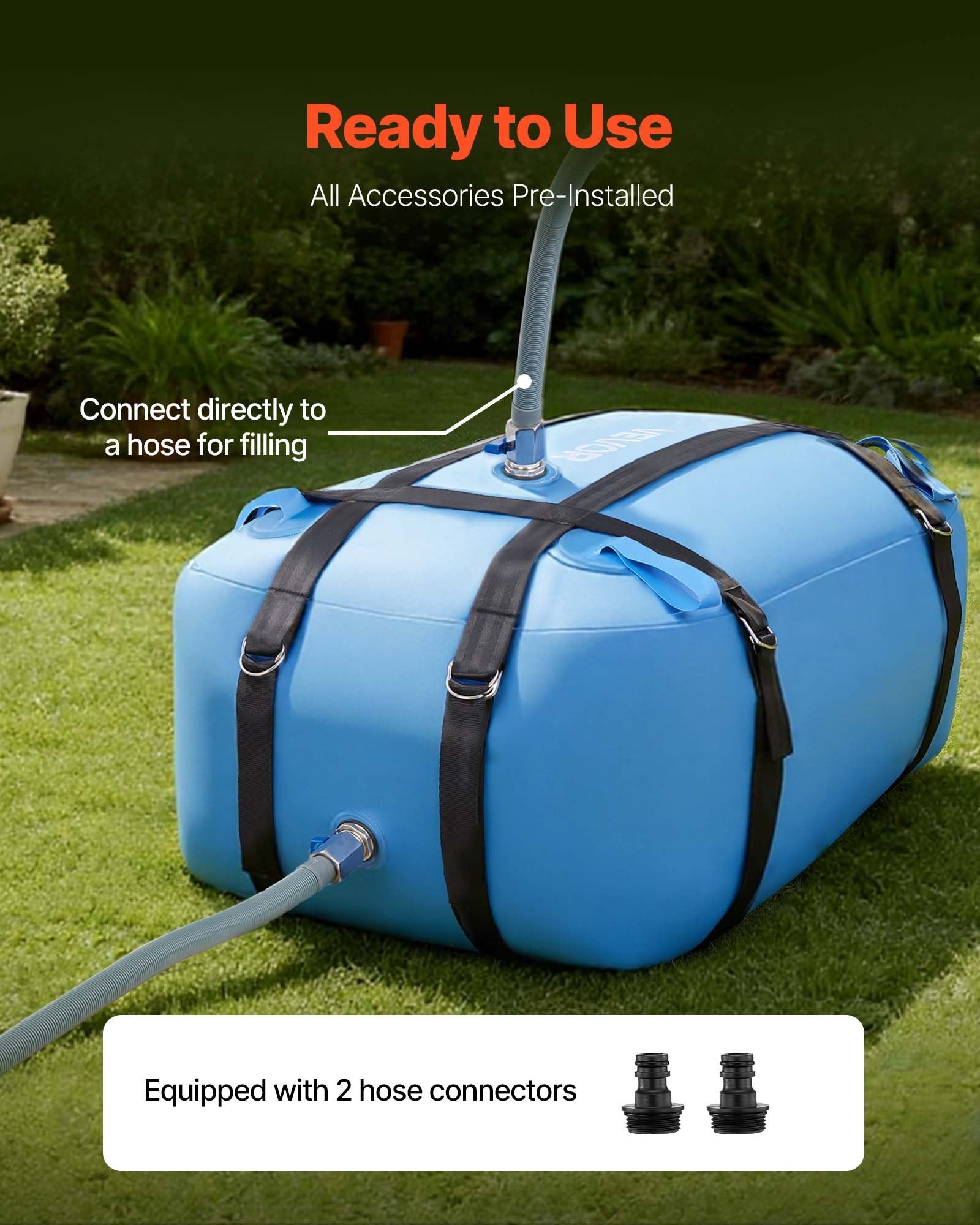 Vandens talpa VEVOR WSB-132L-Blue, 132 l