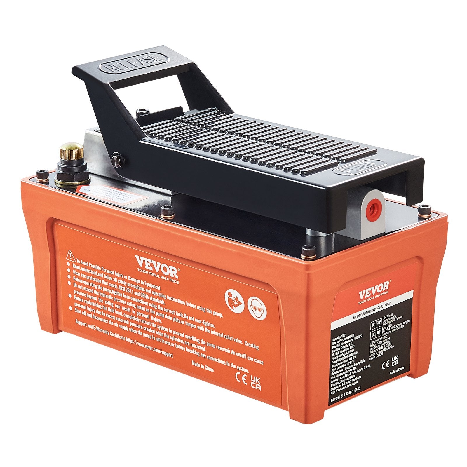 Pneumatinis hidraulinis siurblys VEVOR NAP002, 700 bar