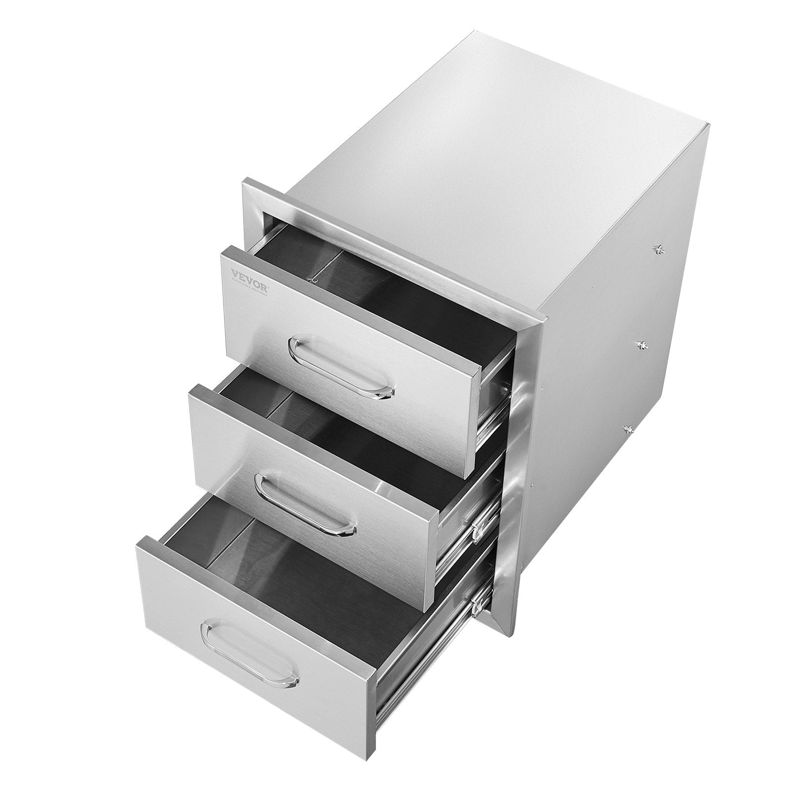 Lauko virtuvės stalčiai VEVOR KM-CTG-2302-SKU5, 3 stalčių