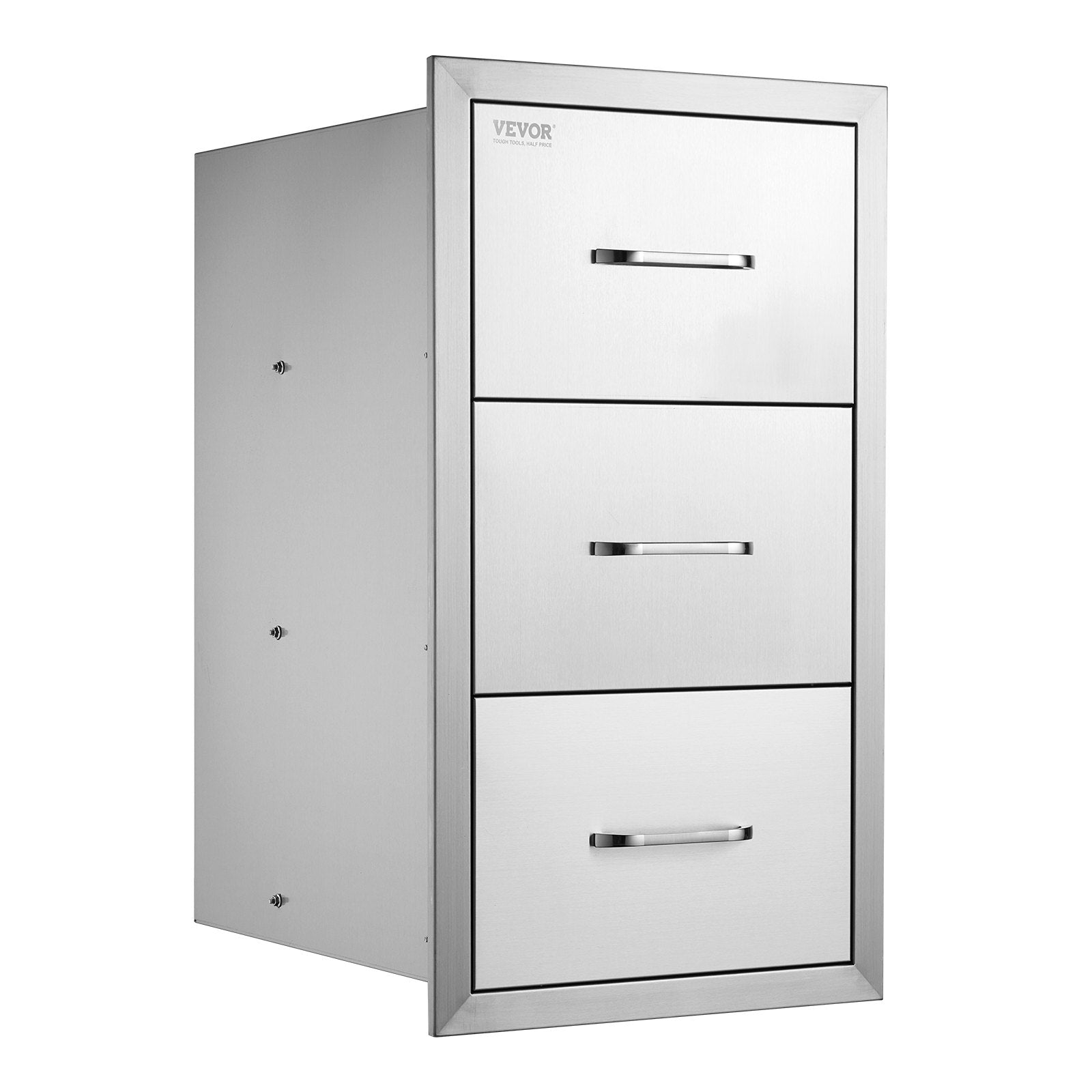 Lauko virtuvės stalčiai VEVOR KM-CTG-2302-SKU2, 3 stalčių