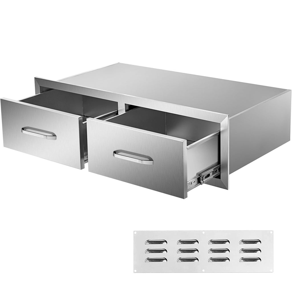Lauko virtuvės stalčiai VEVOR KM-CTG-2302-SKU11, nerūdijančio plieno.