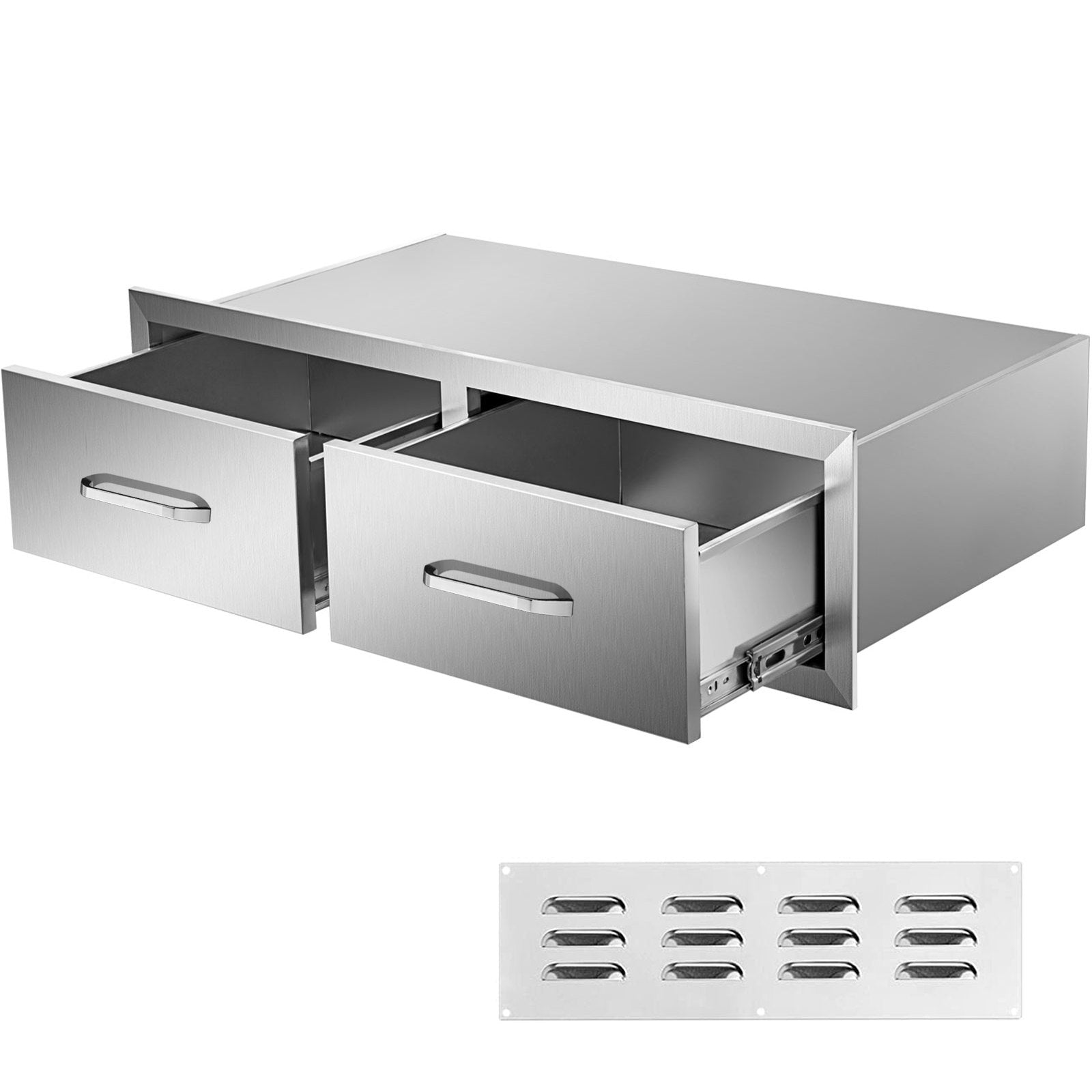 Lauko virtuvės stalčiai VEVOR KM-CTG-2302-SKU11, nerūdijančio plieno.