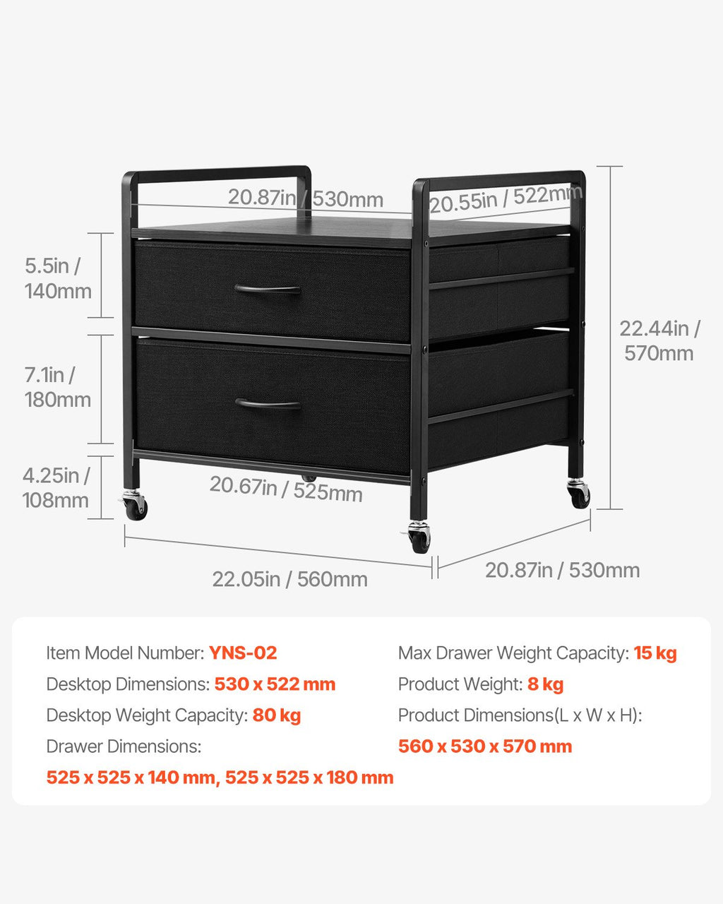 Mini šaldytuvo stovas VEVOR YNS-02, 80 kg apkrova