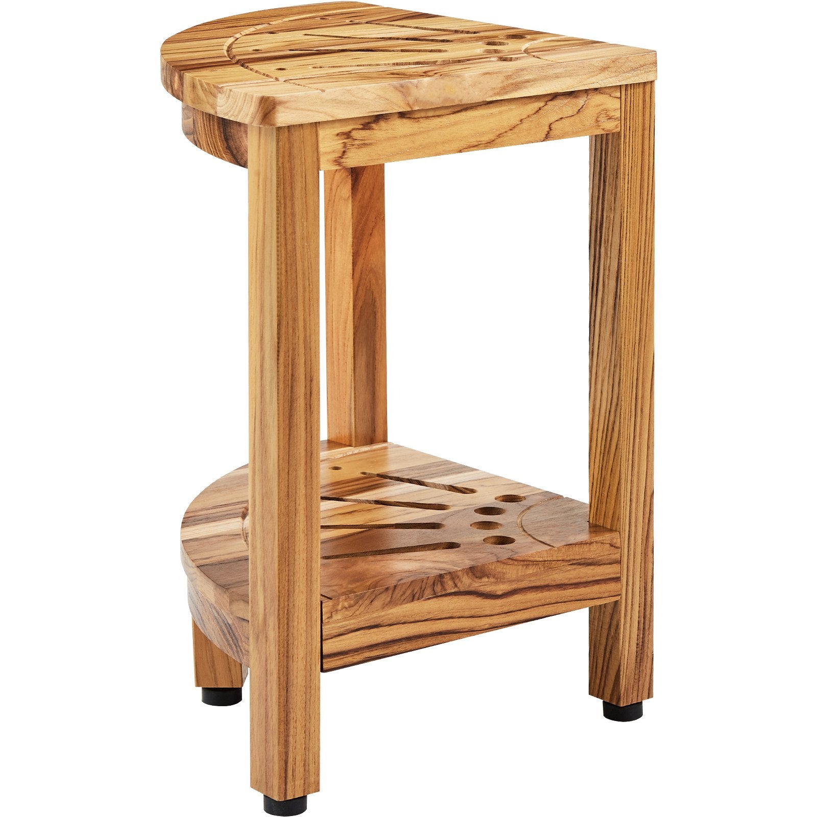 Kampinis dušo suoliukas VEVOR TE23K1001, 100 % tikmedžio mediena