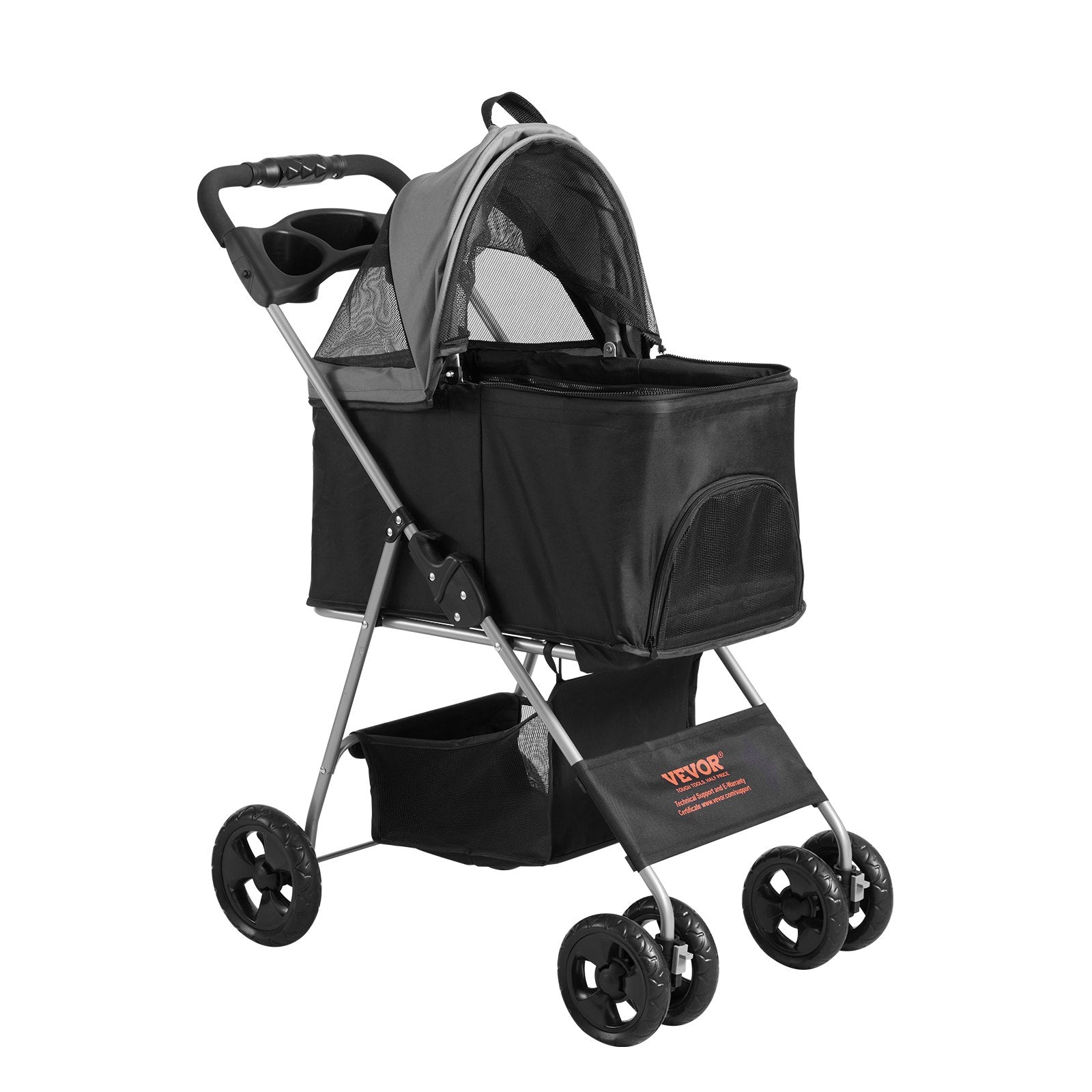 Augintinių vežimėlis VEVOR DTC-804F, iki 16 kg apkrova