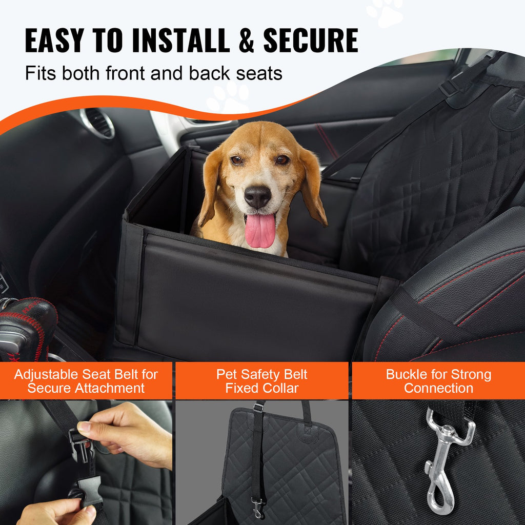 Šuns automobilinė kėdutė VEVOR JBS-PCS-008-BLACK, iki 12 kg