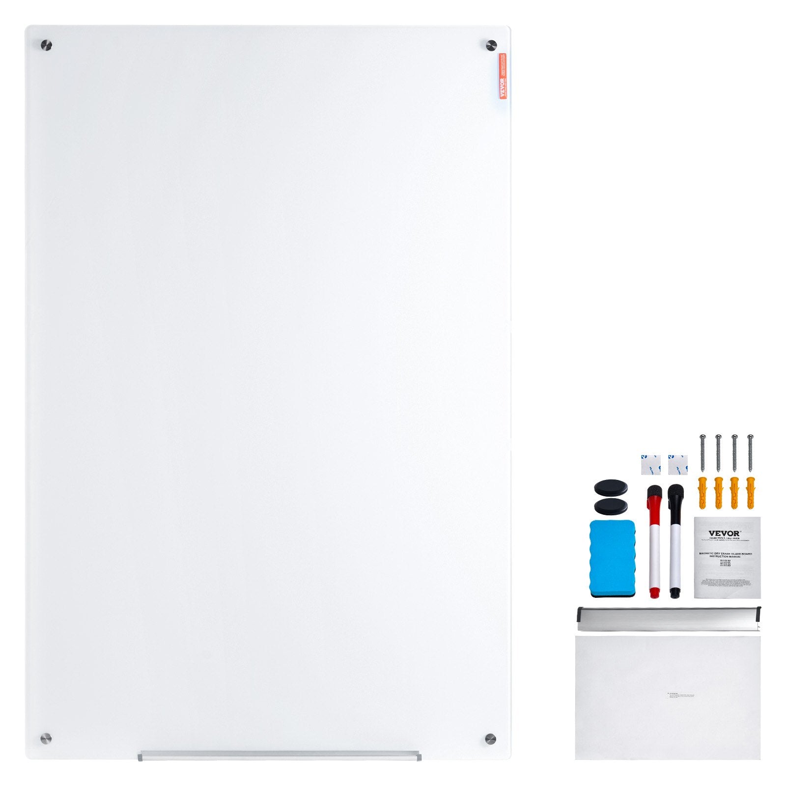 Magnetinė stiklinė lenta VEVOR GB-2436-MW, 900 x 600 mm