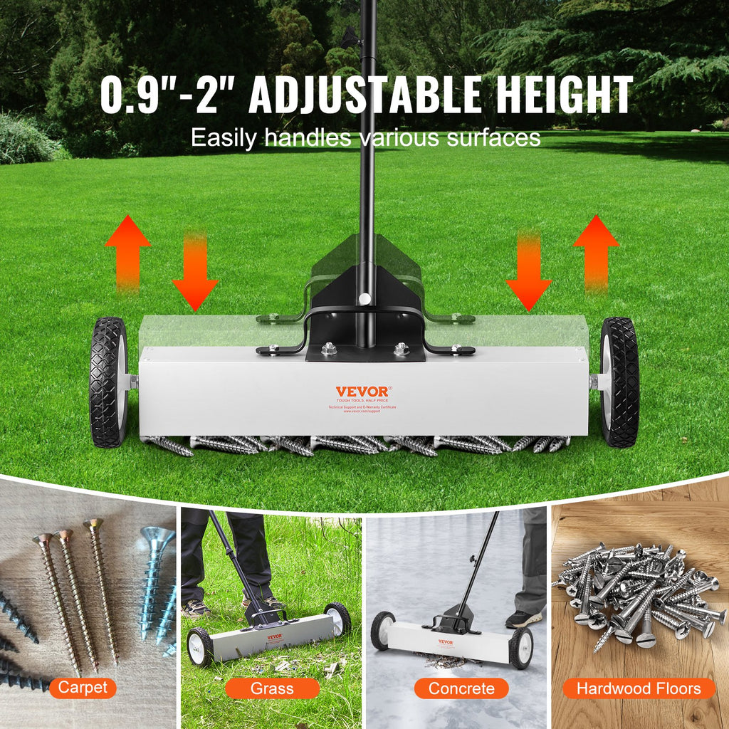 Magnetinė šluota VEVOR QJ8012-24, 22,6 kg keliamoji galia