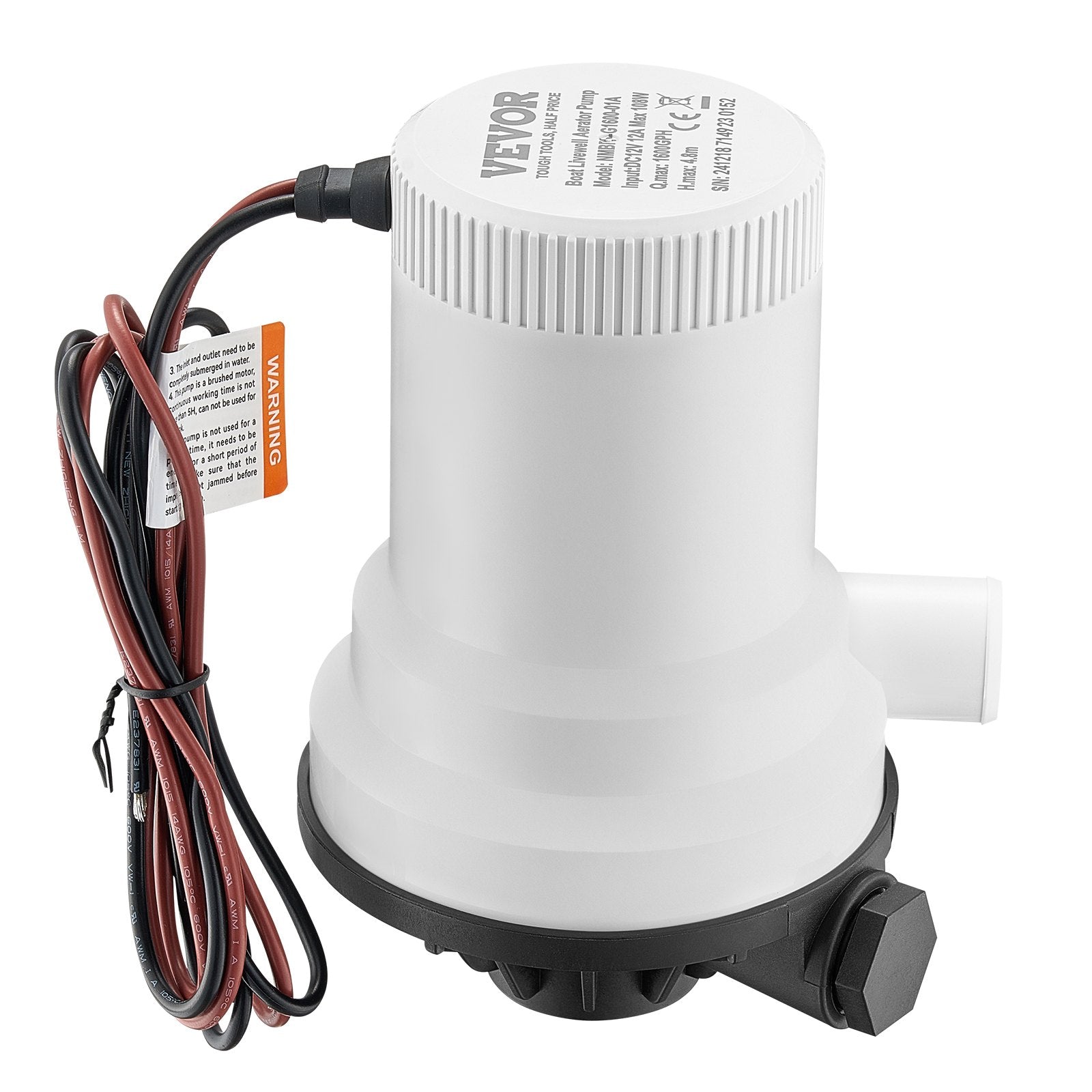 Aeravimo siurblys VEVOR NMBP1-G1600-01A, 101 l/min
