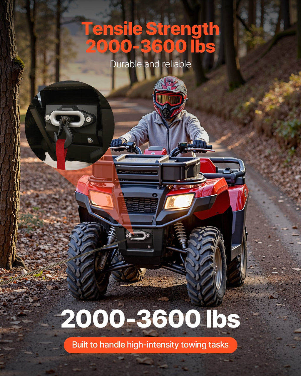 Gervės montavimo plokštė VEVOR Honda Foreman / Rancher, 907-1633 kg