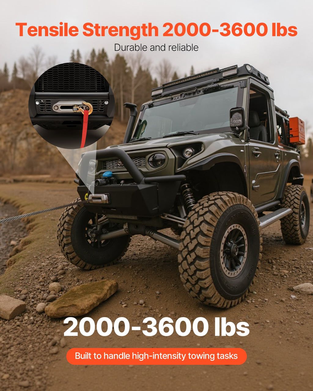 Gervės tvirtinimo plokštė VEVOR Polaris Ranger, 907-1633 kg