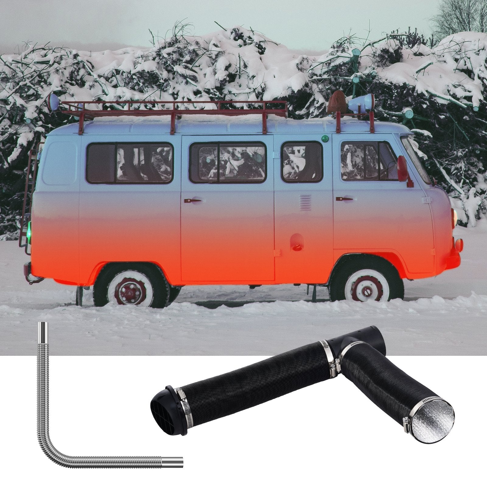 Dyzelinio šildytuvo ortakių komplektas VEVOR, 76 mm