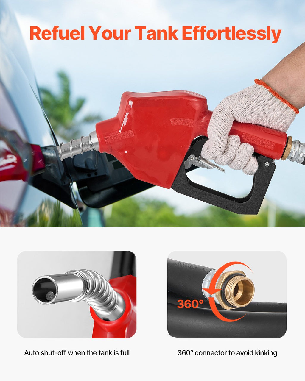 Nešiojama kuro talpa VEVOR YDIES400L-E, 440 l