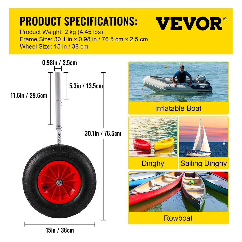 Valties nuleidimo ratai VEVOR CYXSL15300, 136 kg keliamoji galia