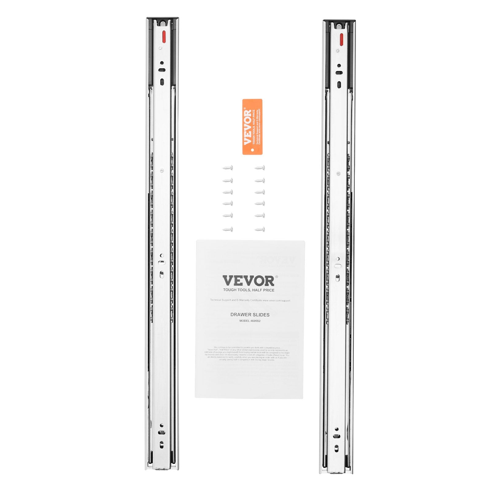 Stalčių bėgeliai VEVOR 4605S2.600-10, 609,6 mm