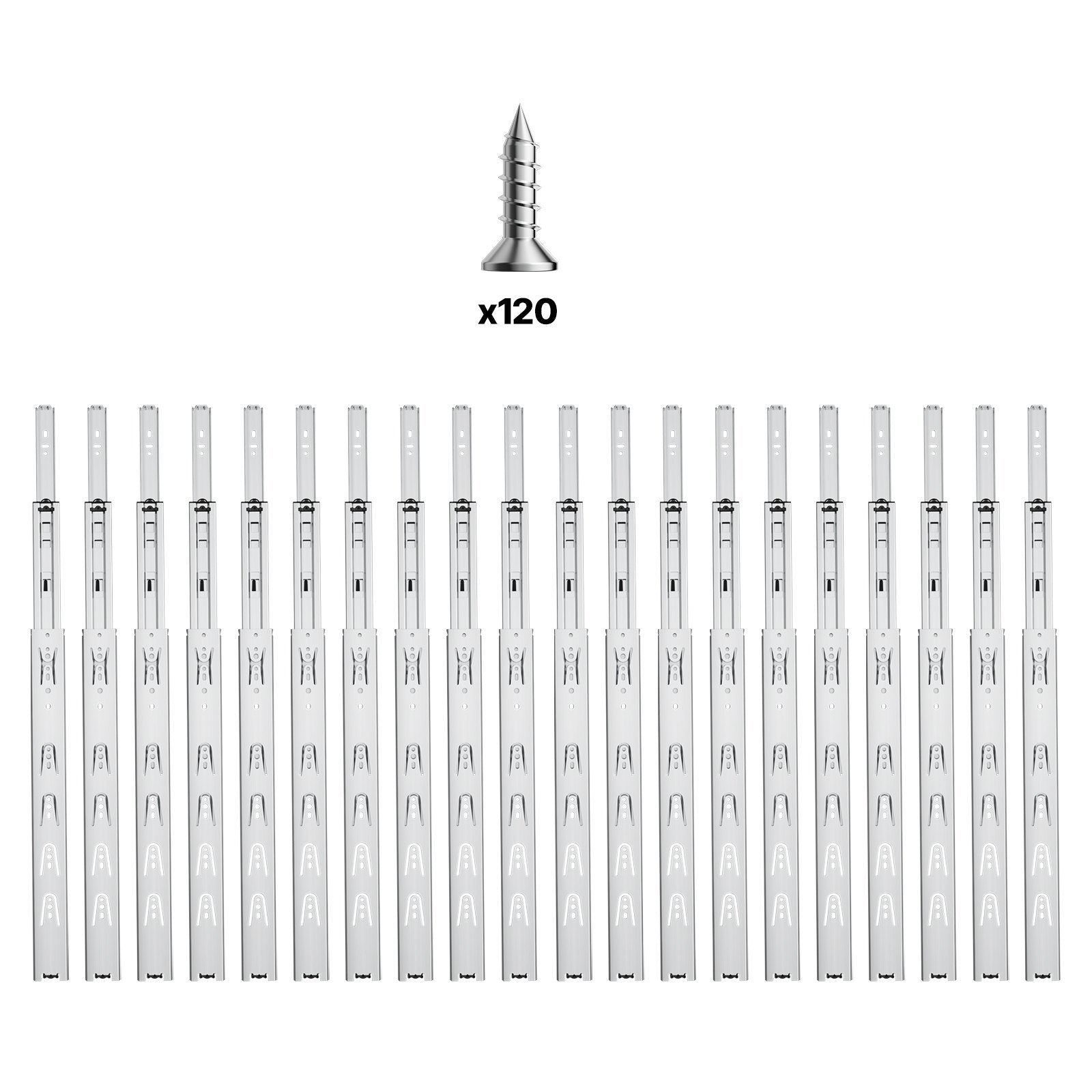 Stalčių bėgeliai VEVOR 4530.450.ZC, 450 mm
