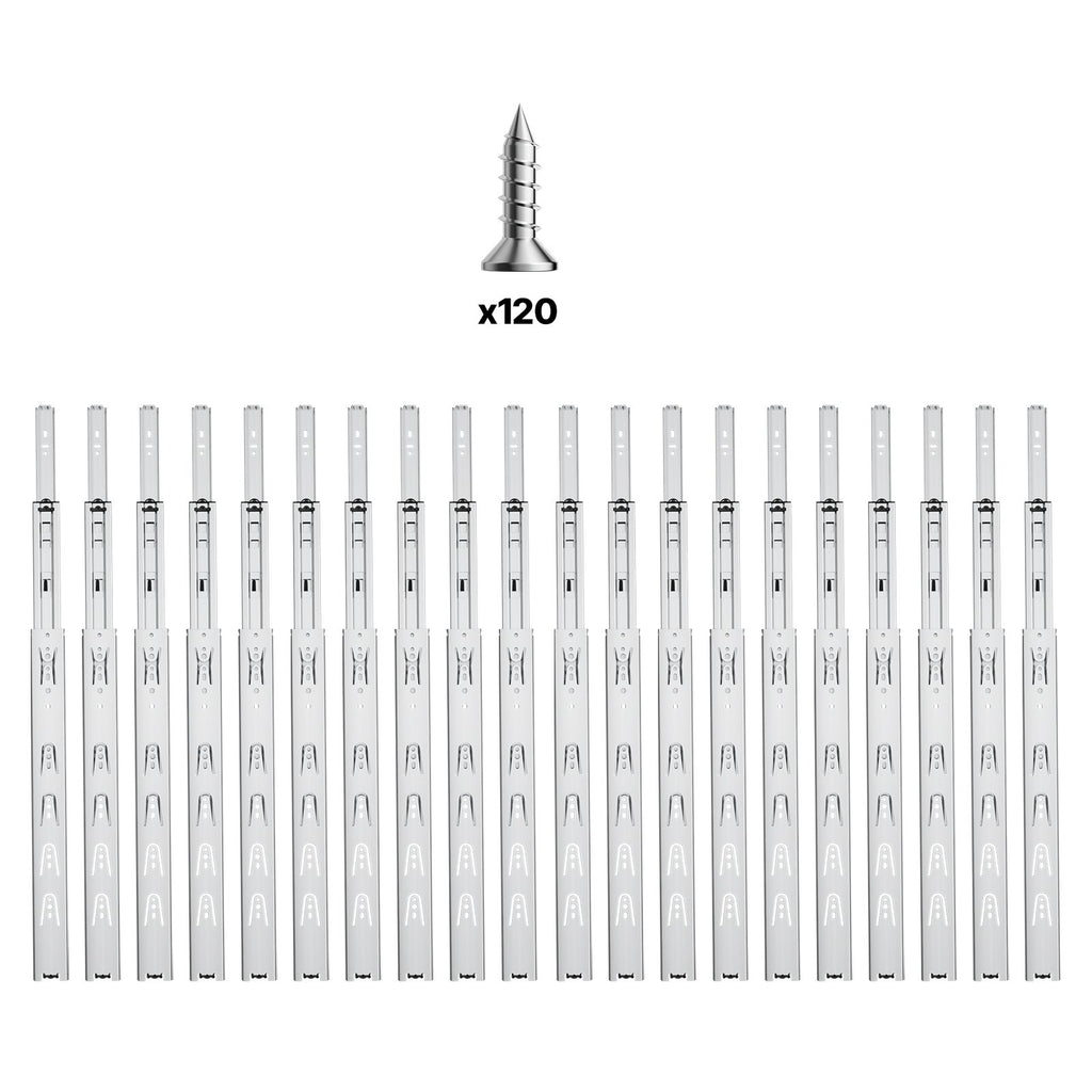 Stalčių bėgeliai VEVOR 4530.500.ZC, 500 mm