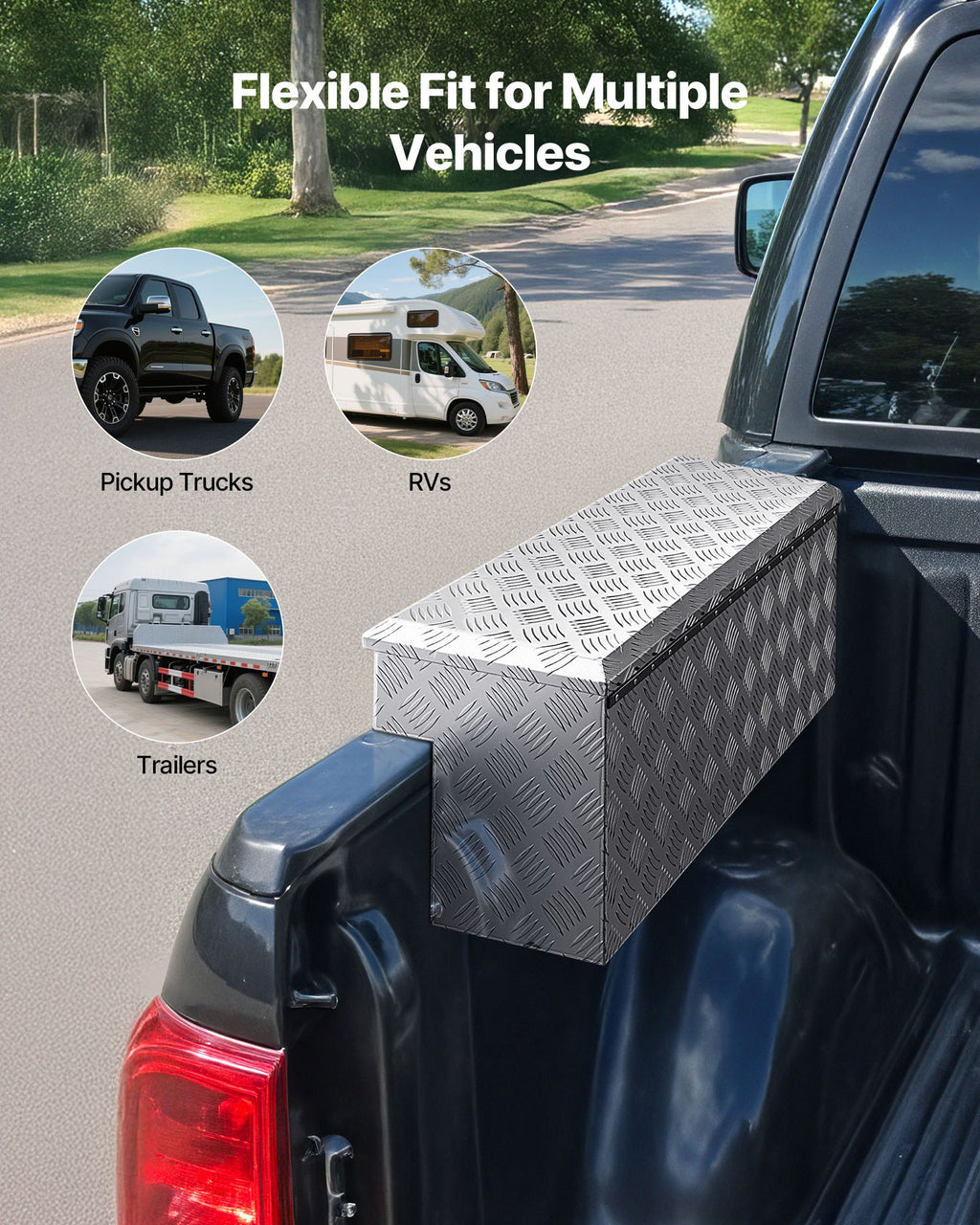Sunkvežimio kėbulo įrankių dėžė VEVOR CX2024TB-35, 864 x 305 x 390 mm