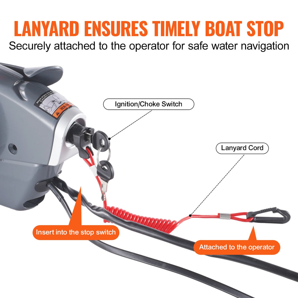 Valties variklio valdymo svirtis VEVOR 5006180, skirta Evinrude Johnson varikliams