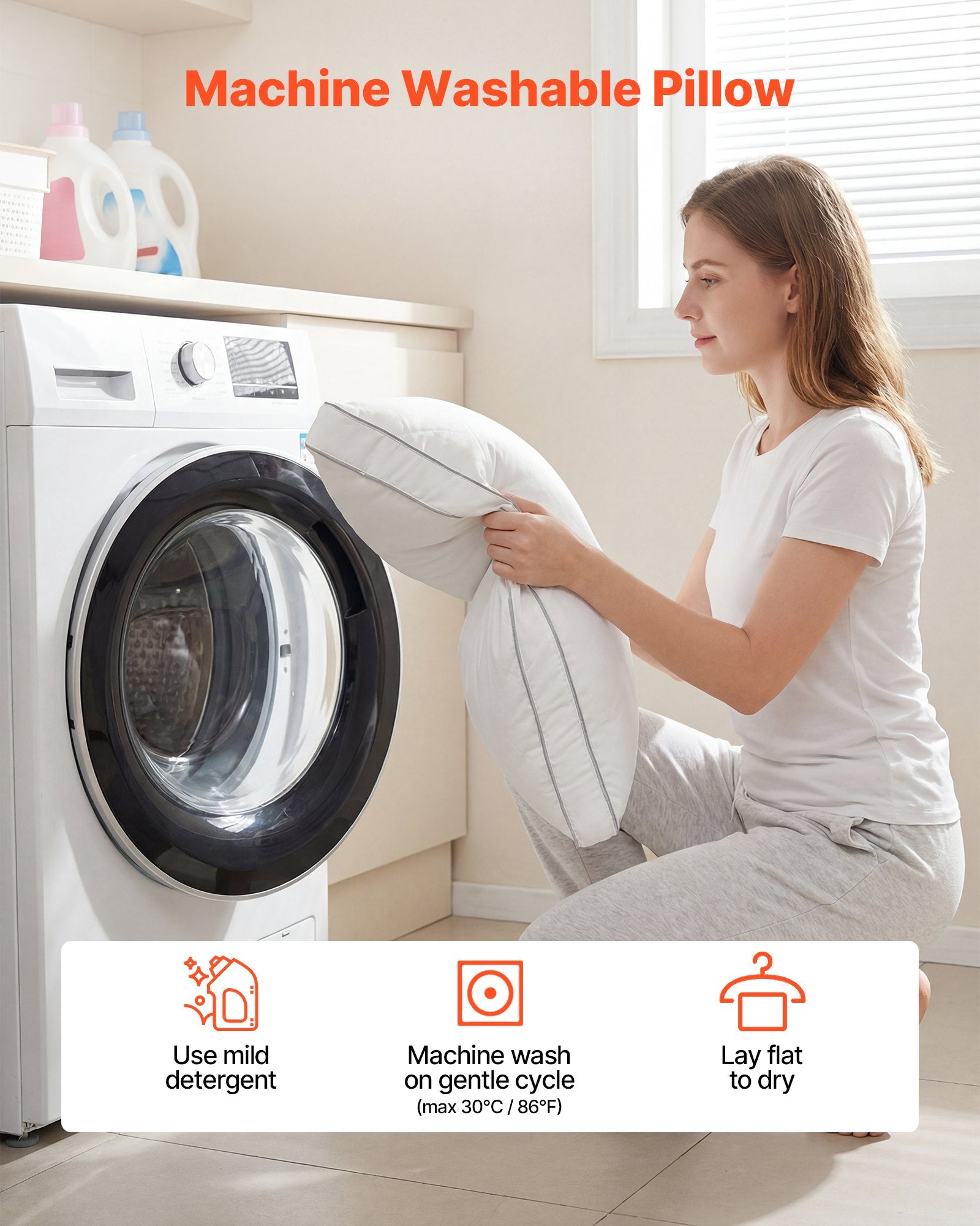 Miego pagalvės VEVOR 87006697, 2 vnt. rinkinys