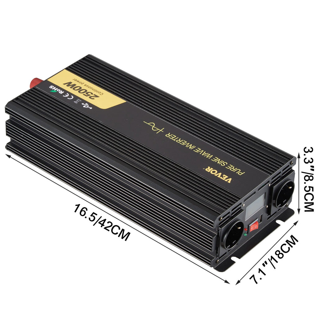 Įtampos keitiklis VEVOR GYS-2500W, 2500W