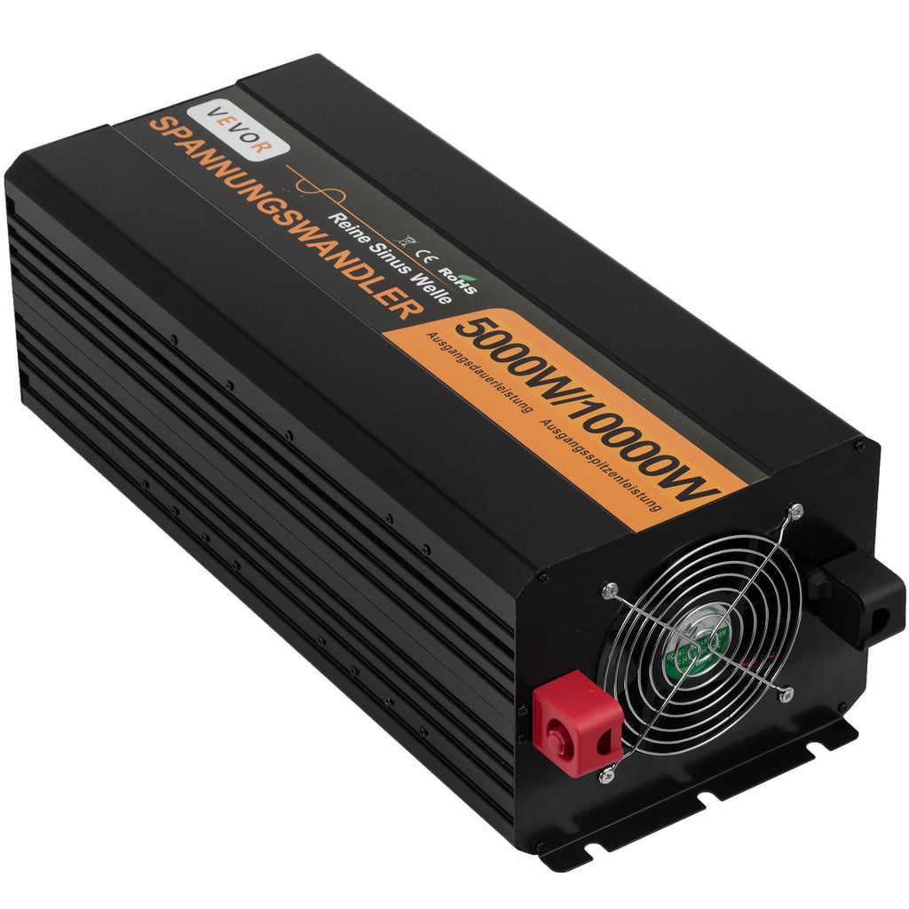 Gryno sinuso įtampos keitiklis VEVOR 5000W 24V-230V, 10000W pikinė galia