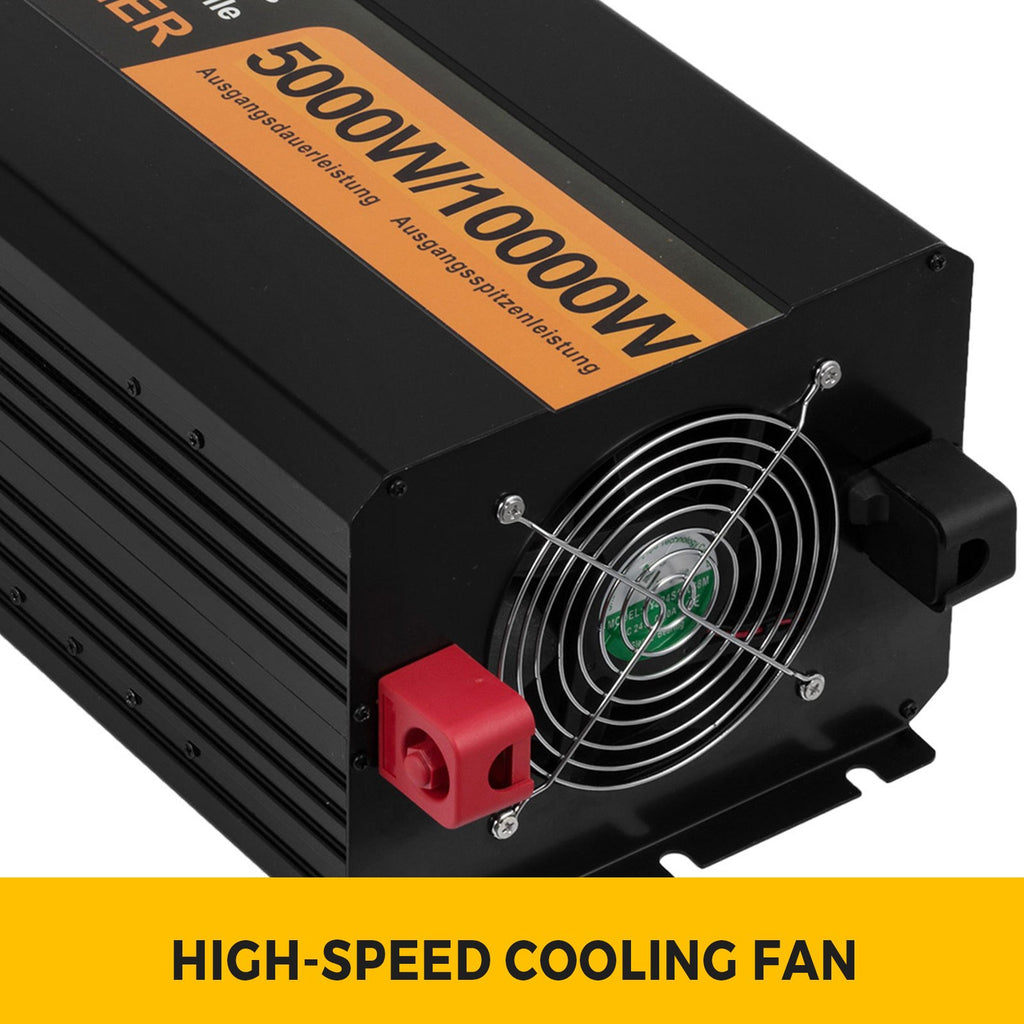 Gryno sinuso įtampos keitiklis VEVOR 5000W 24V-230V, 10000W pikinė galia
