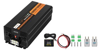 Gryno sinuso įtampos keitiklis VEVOR 5000W 24V-230V, 10000W pikinė galia