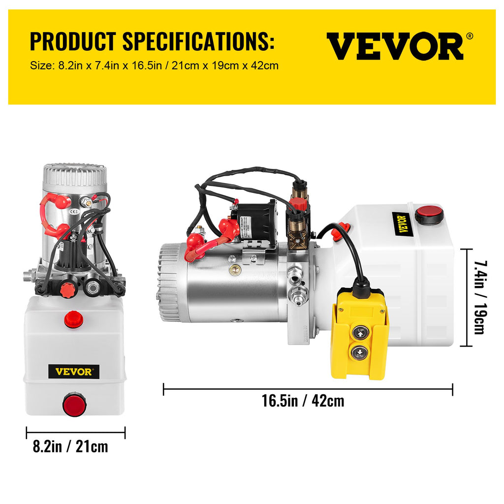 Hidraulinis siurblys VEVOR 12V DC 3L, dvipusio veikimo