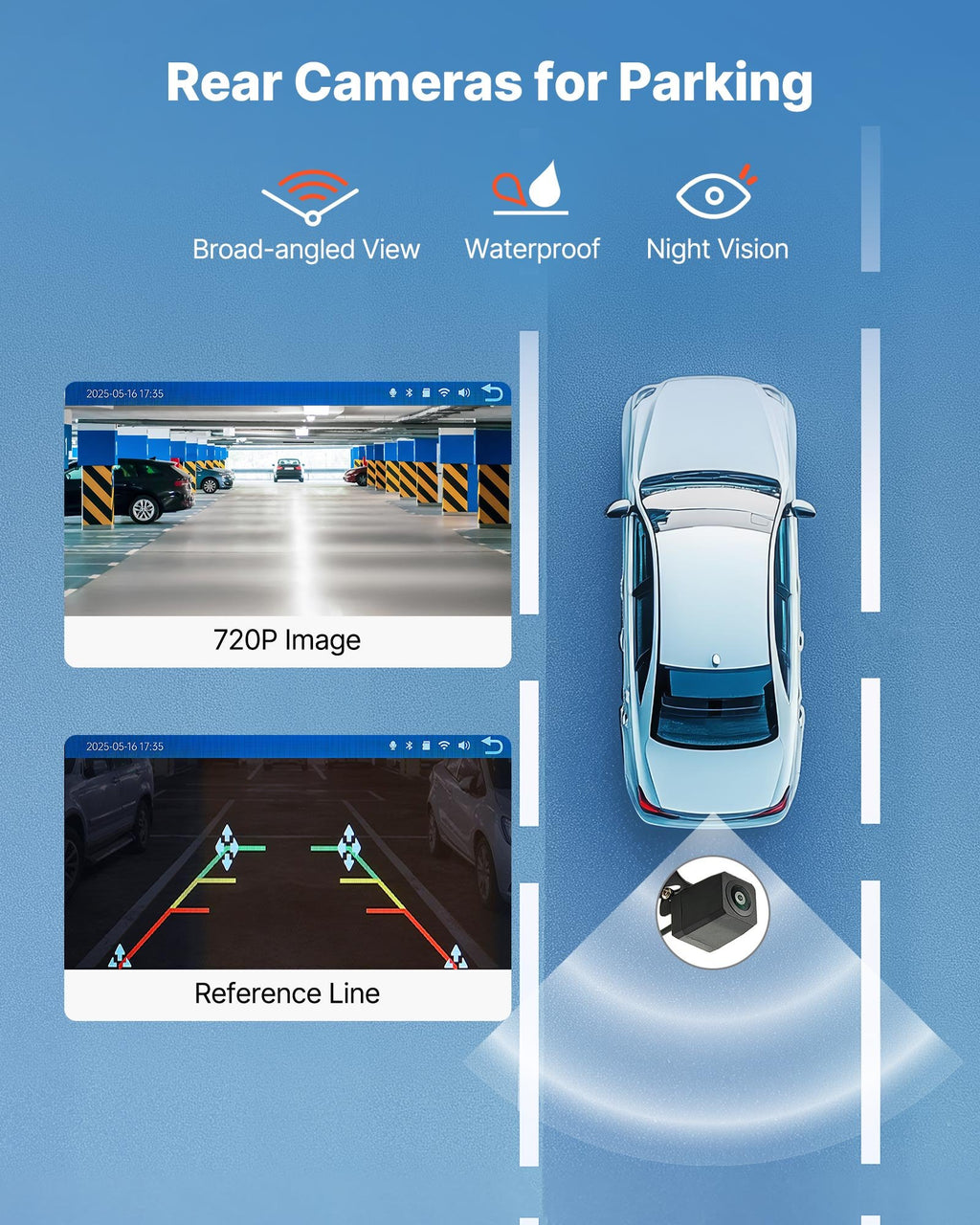 Automobilinė multimedijos sistema VEVOR 7098P, 9 colių HD ekranas