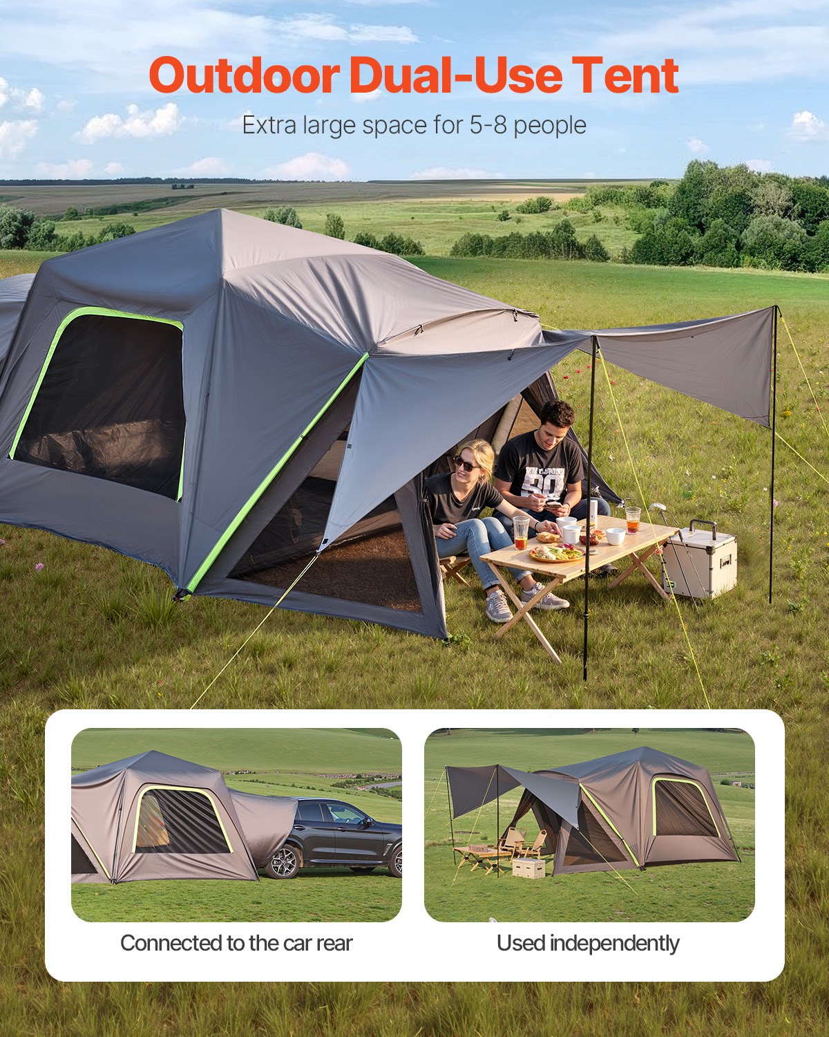 SUV palapinė VEVOR 2240606, 5–8 asmenims