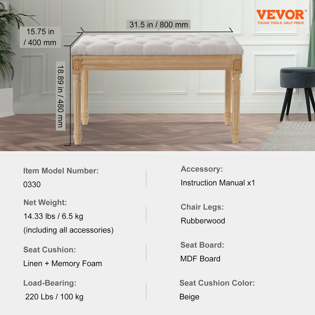 Minkštasuolis VEVOR 0330, 80 cm ilgio